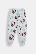 Girls' Hello Kitty Snowflakes Plush Pajama Jogger thumbnail 1