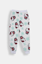 Girls' Hello Kitty Snowflakes Plush Pajama Jogger thumbnail 2