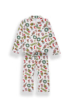 Girls' The Grinch Gifts Velour Pajama Dad Shirt And Pants 2-Piece Set thumbnail 1