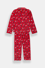 Girls' Hello Kitty And Friends Christmas Velour Pajama Dad Shirt And Pants 2-Piece Set thumbnail 4