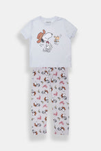 Girls' Peanuts Snoopy Western Pajama Tee & Pants 2-Piece Set thumbnail 1