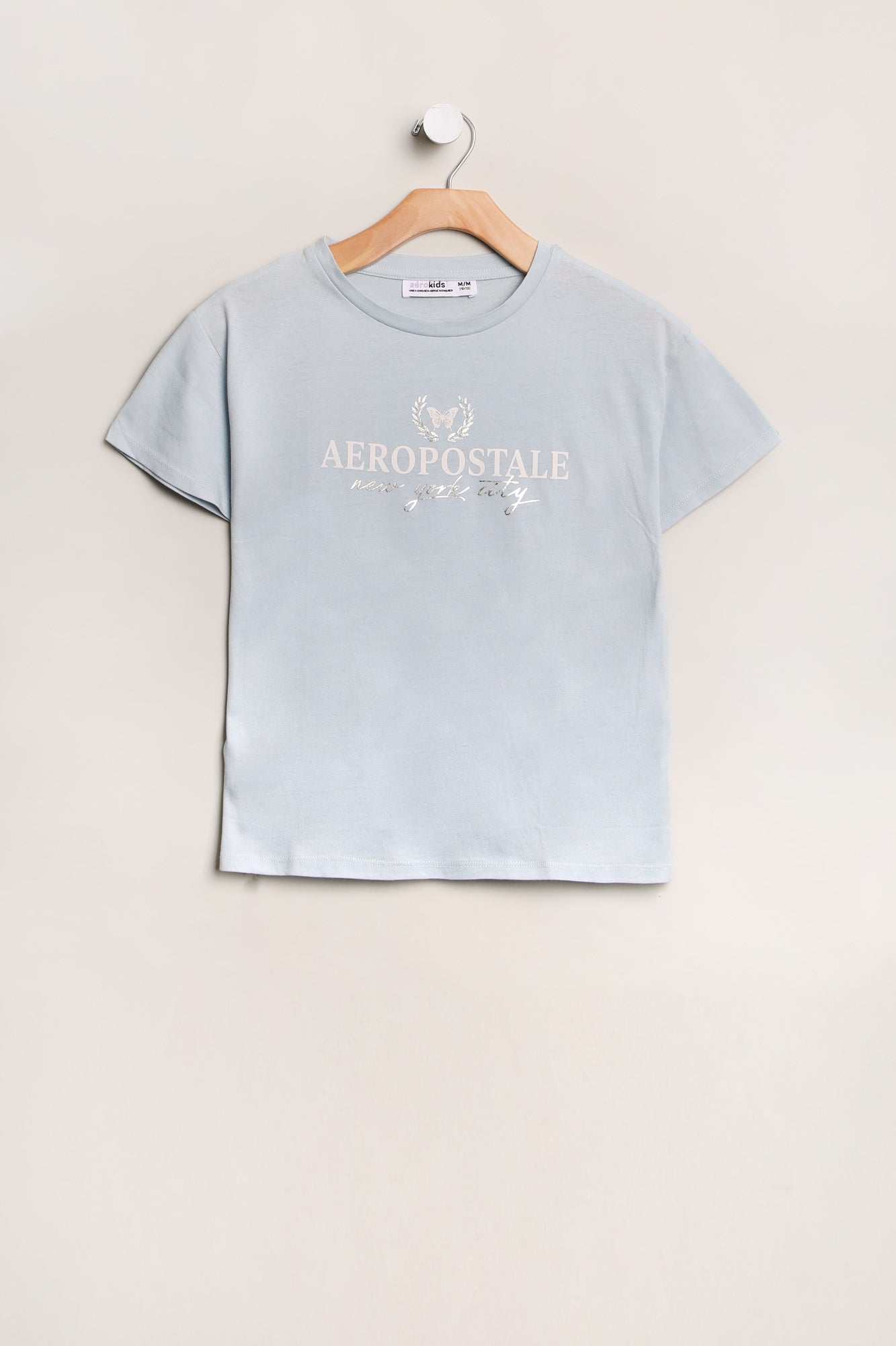 AERO Girls' Butterfly NYC Graphic Tee