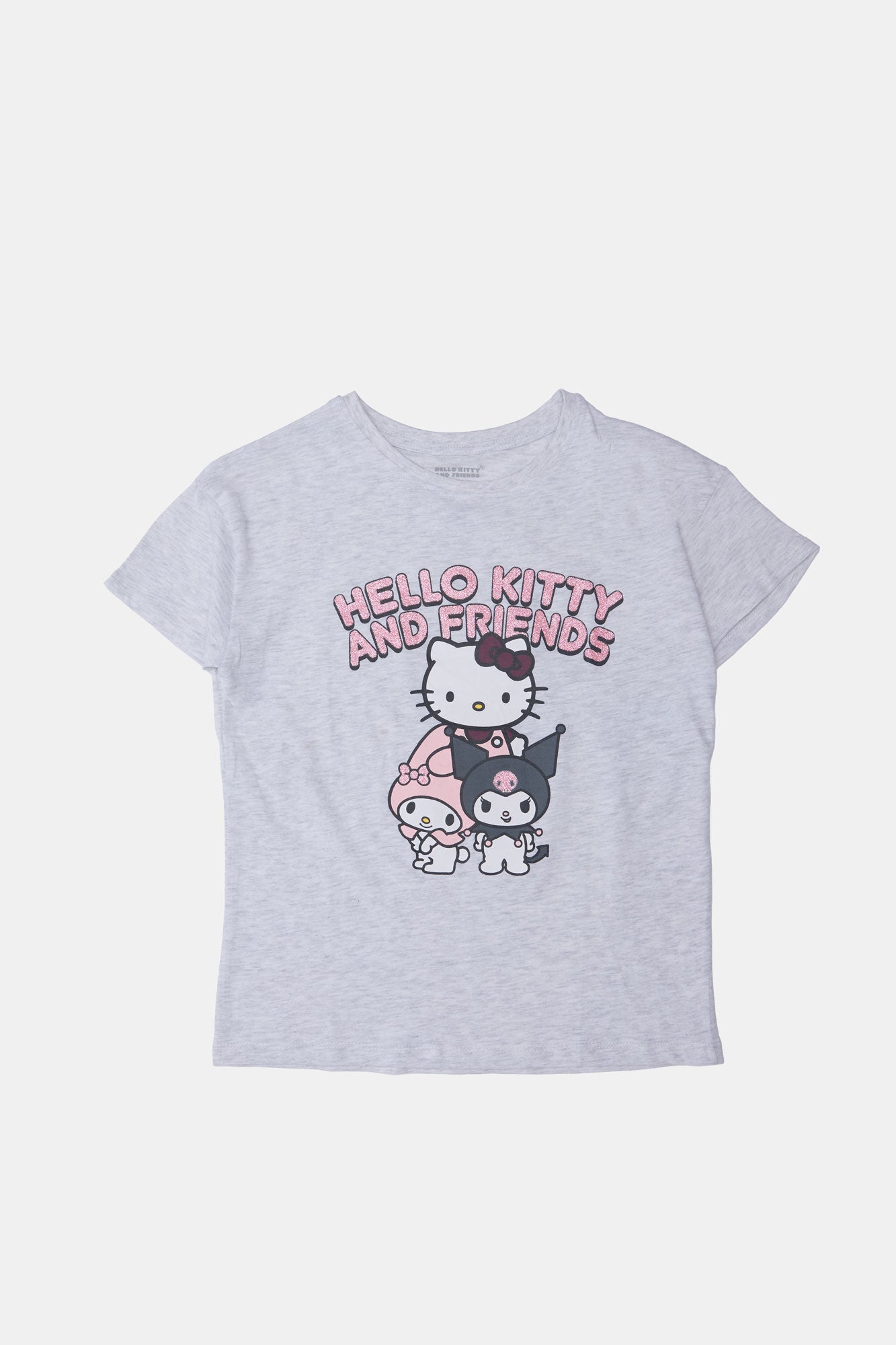 Girls' Hello Kitty And Friends Glitter Graphic Classic Tee
