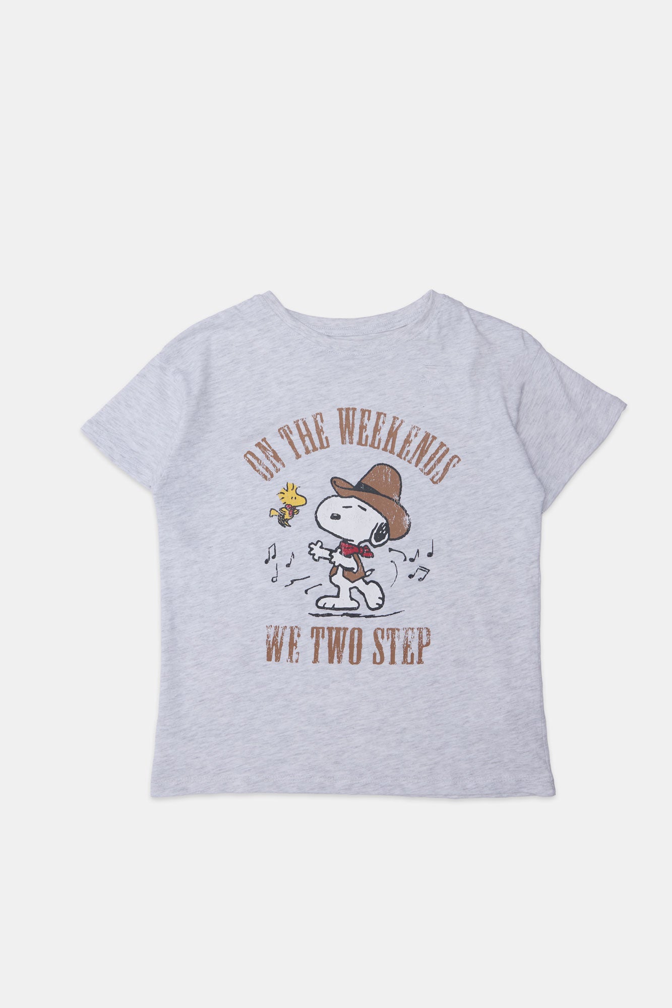 Girls' Peanuts On The Weekend We Two-Step Graphic Classic Tee