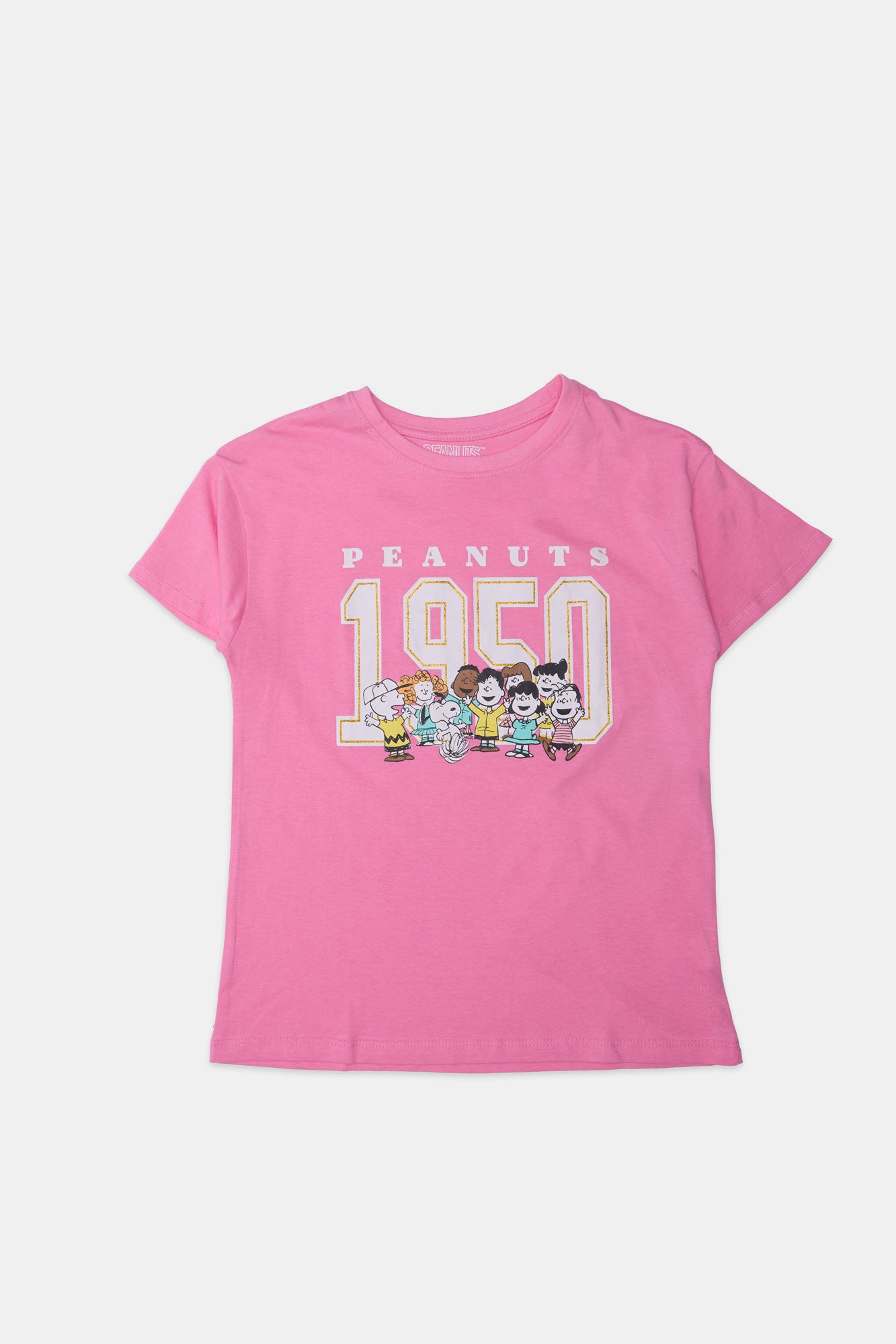 Girls' Peanuts 1950 Glitter Graphic Classic Tee