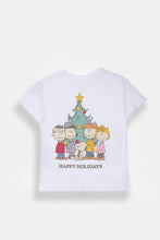 Girls' Peanuts Snoopy Happy Holidays Graphic Classic Tee thumbnail 1