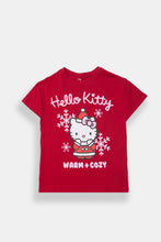 Girls' Hello Kitty Warm & Cozy Graphic Classic Tee thumbnail 1