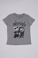 T-shirt graphique Jack et Sally L'Étrange Noel de Monsieur Jack pour fille thumbnail 1