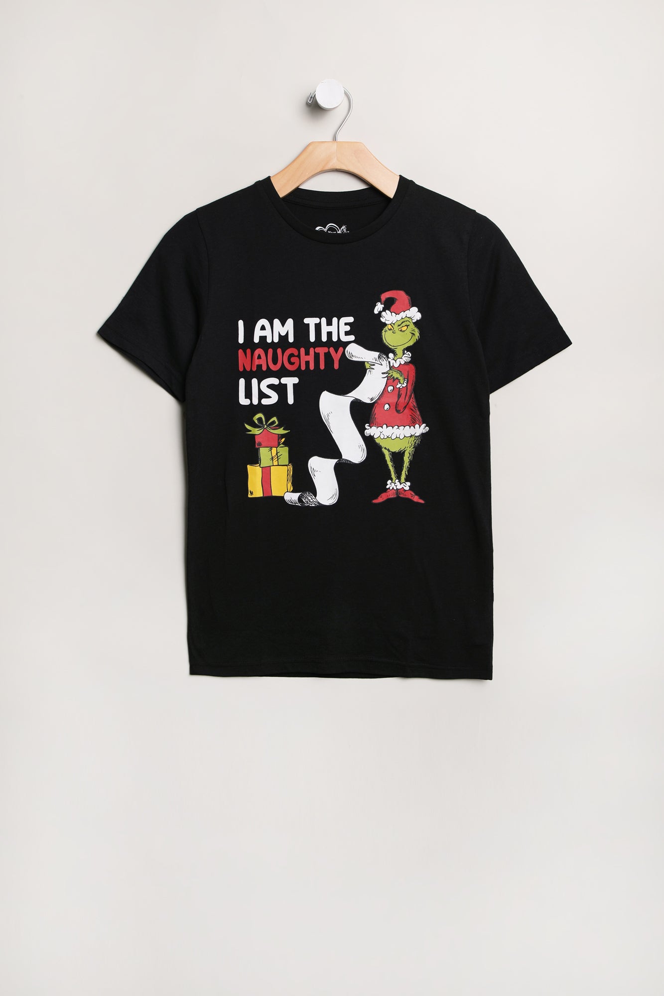 Boys' The Grinch Naughty Graphic Classic Tee