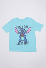 T-shirt graphique Stitch Pizza Day Everyday pour garçon thumbnail 1