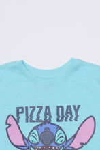 T-shirt graphique Stitch Pizza Day Everyday pour garçon thumbnail 2