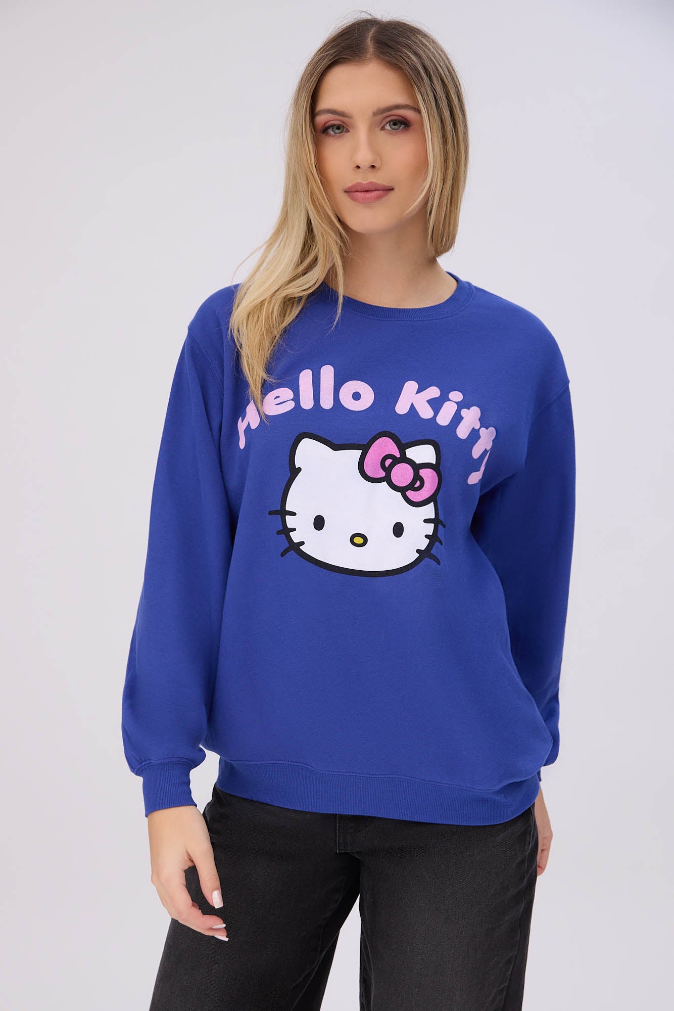 Hello Kitty Graphic Crew Neck Sweatshirt