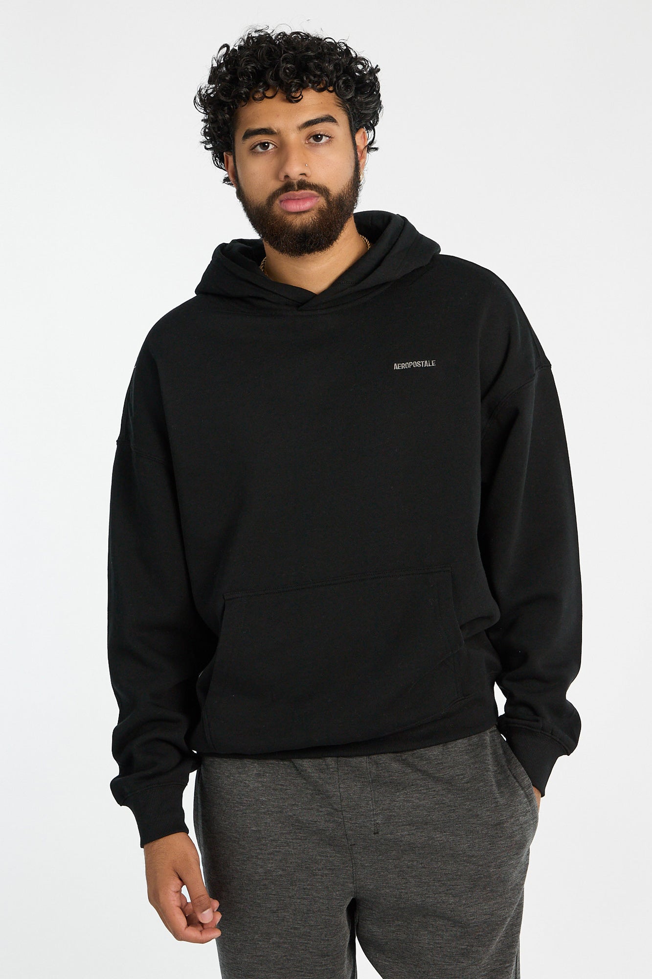 Aéropostale Embroidered Boxy Hoodie