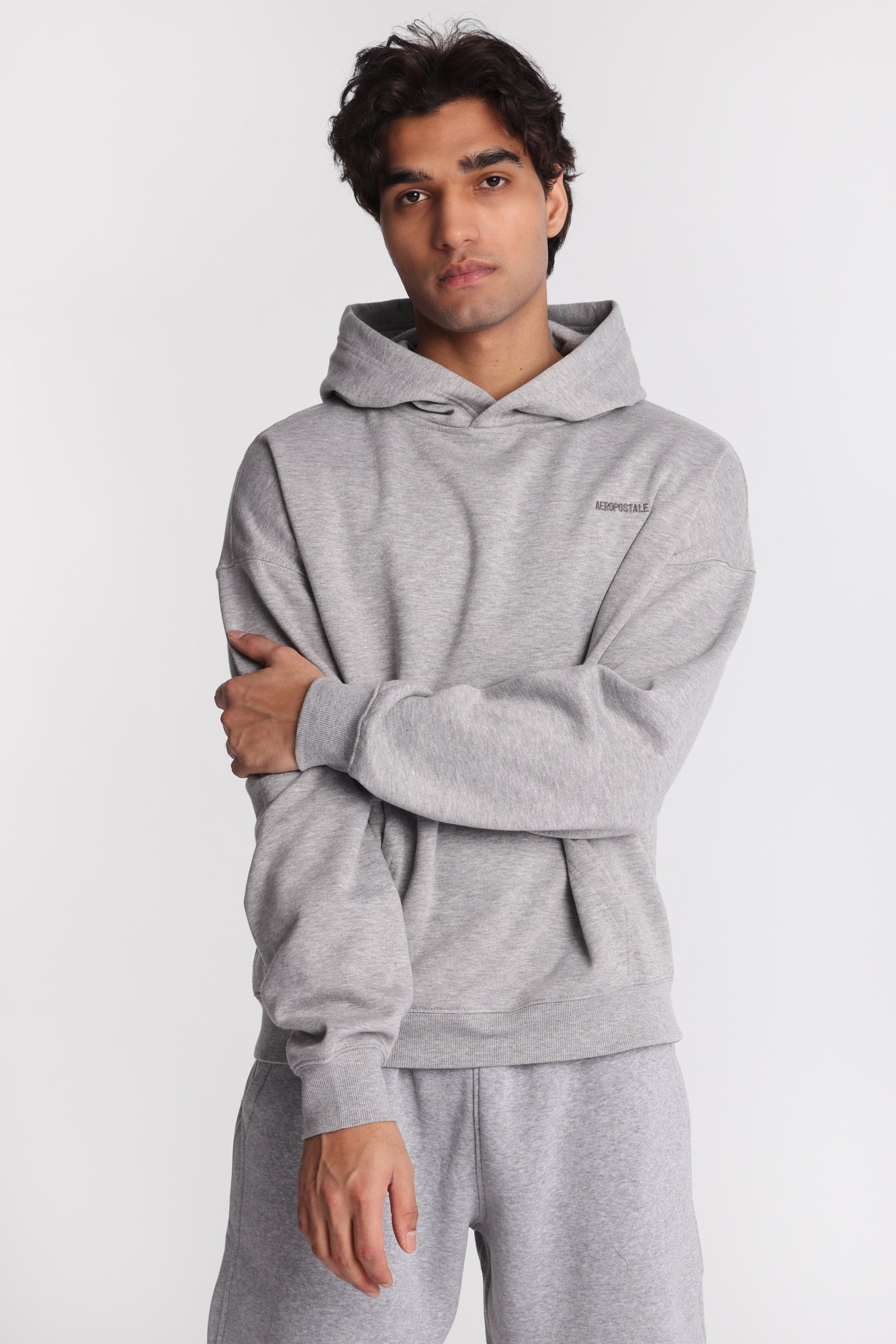 Aéropostale Embroidered Boxy Hoodie