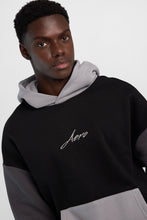 AERO Cloud Soft Fleece Colour Block Boxy Hoodie thumbnail 3