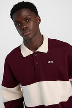 AERO Cloud Soft Fleece Colour Block Long Sleeve Polo Sweatshirt thumbnail 8
