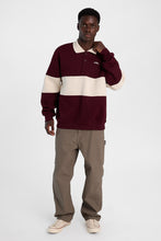 AERO Cloud Soft Fleece Colour Block Long Sleeve Polo Sweatshirt thumbnail 10