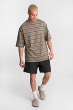 AERO Embroidered Striped Oversized Tee thumbnail 4