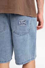 Ford Motor Co. Detroit Embroidered Patch Loose Denim Shorts thumbnail 1