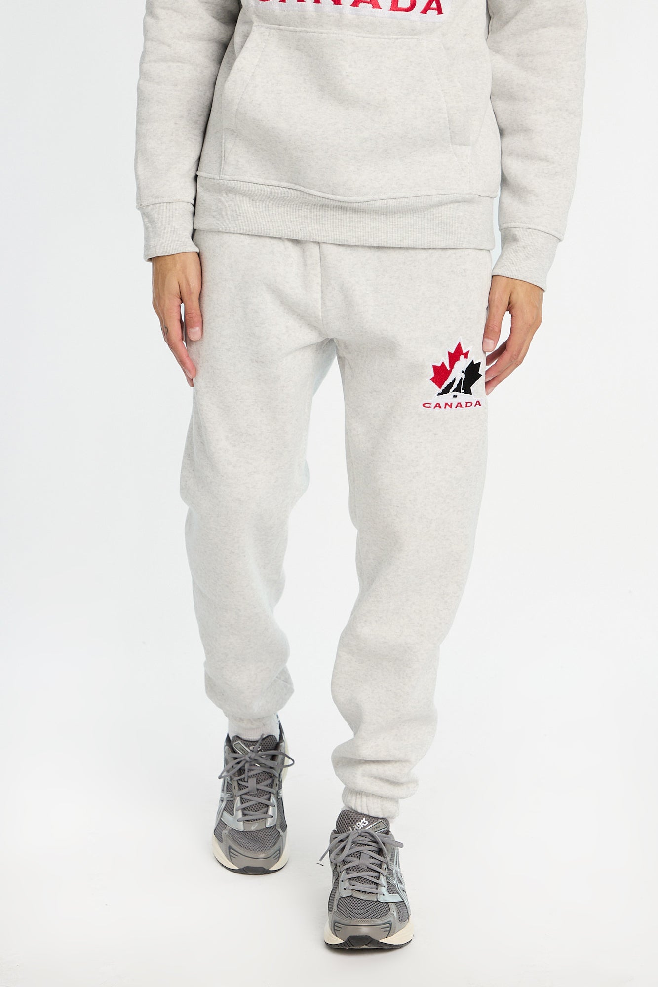 Pantalon de jogging appliqué chenille brodé Hockey