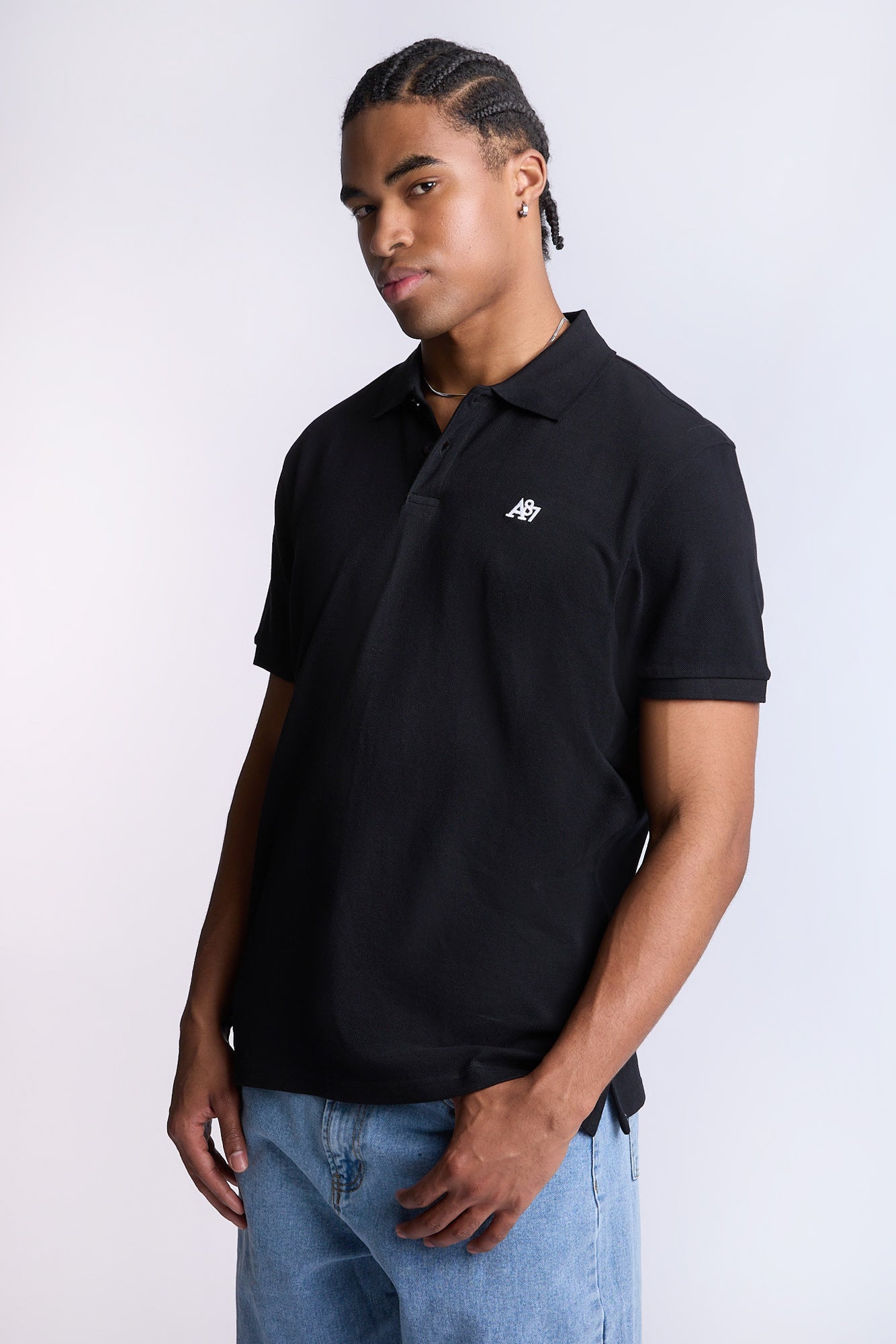AERO A 87 Embroidered Pique Polo