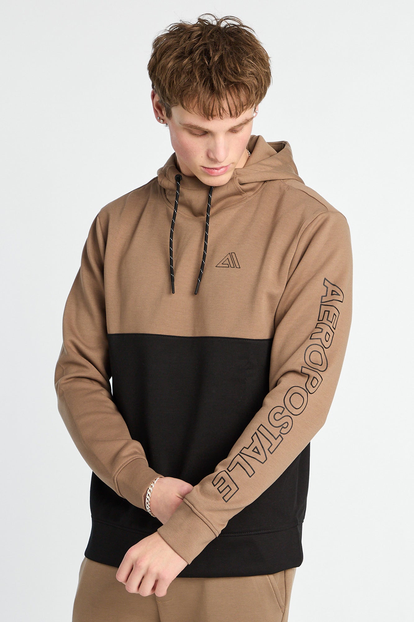 AERO Air Tech Colour Block Fleece Hoodie