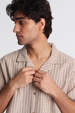 Chemise en tricot texturé à manches courtes à rayures AERO thumbnail 2