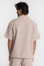 Chemise en tricot texturé à manches courtes à rayures AERO thumbnail 3