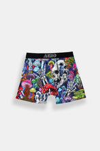 AERO Psychedelic Skull & Mushrooms Printed Boxer Briefs thumbnail 1