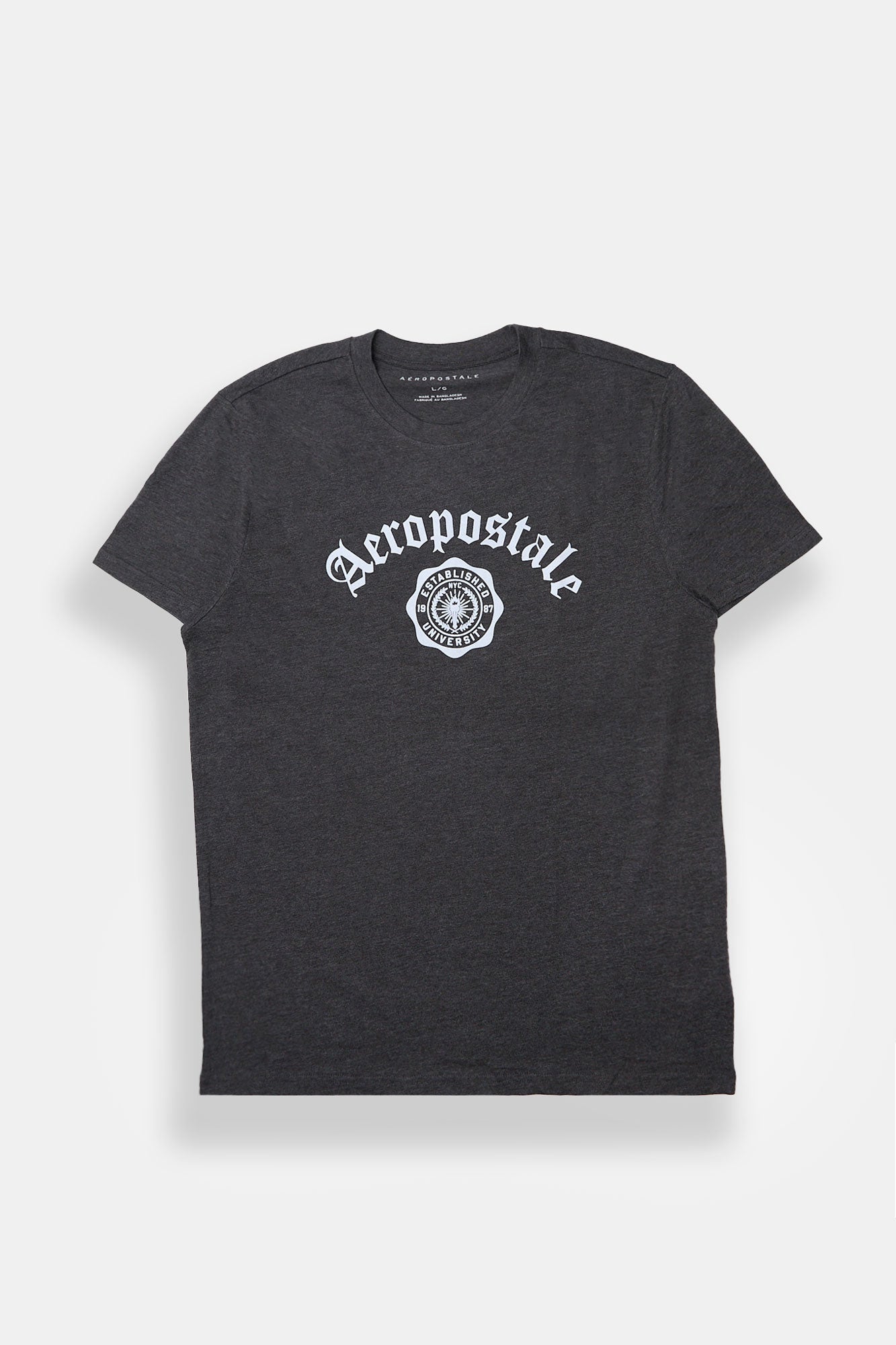 Aéropostale Script Flocked Graphic Tee