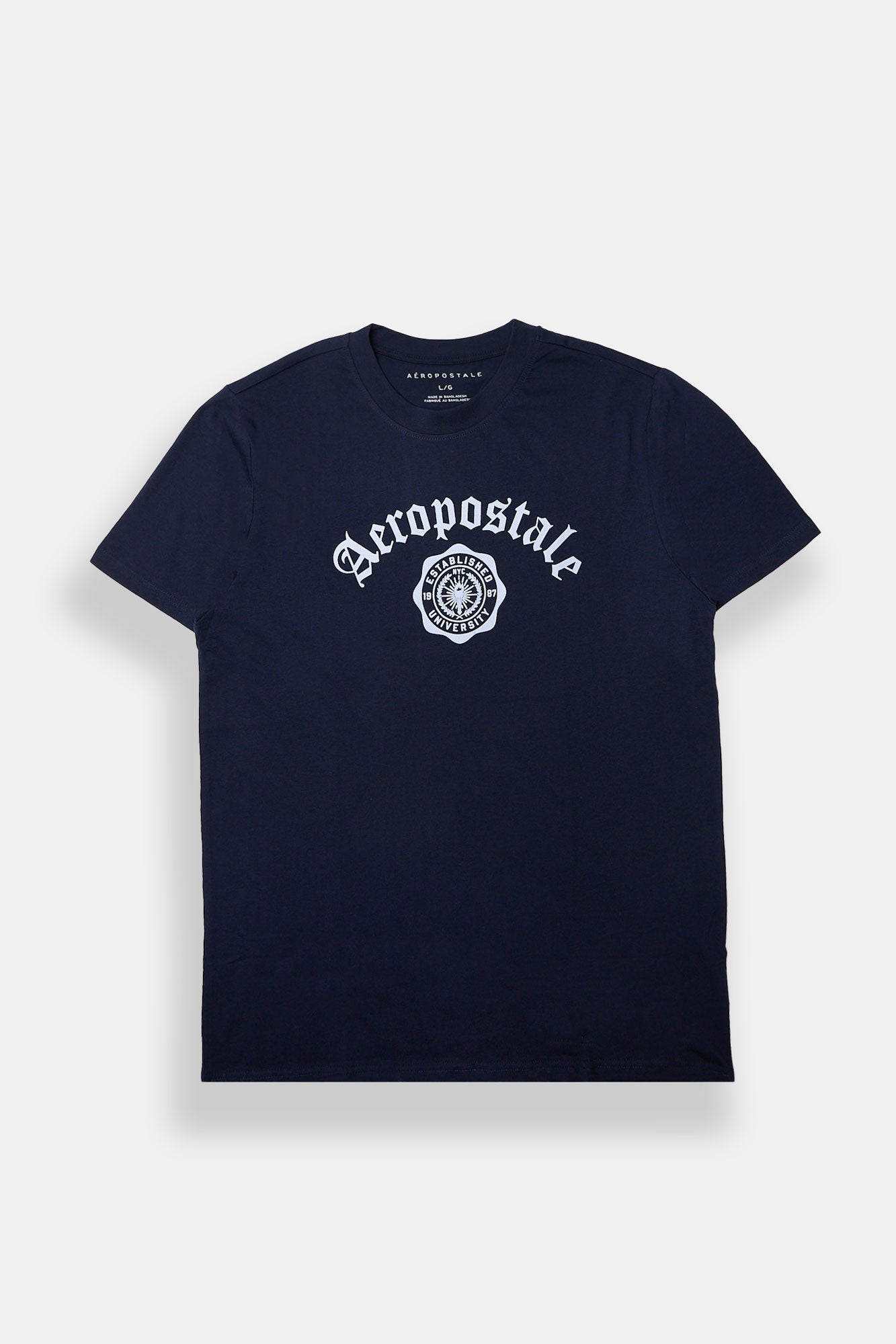 Aéropostale Script Flocked Graphic Tee