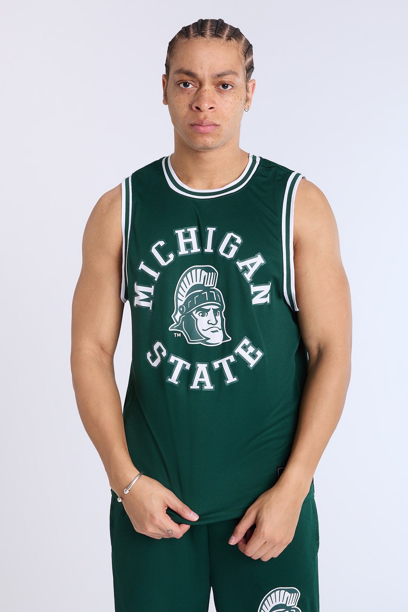 Michigan State Mesh Tank Top