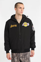 Los Angeles Lakers Western Conference Hooded Bomber Jacket thumbnail 2