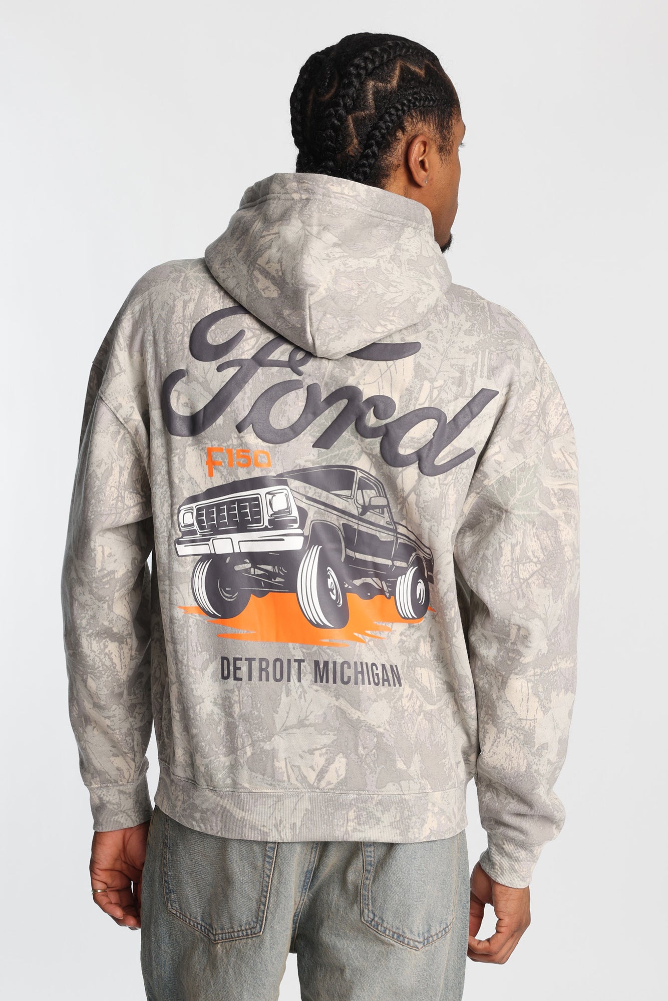 Ford F150 Tree Camouflage Embroidered Hoodie