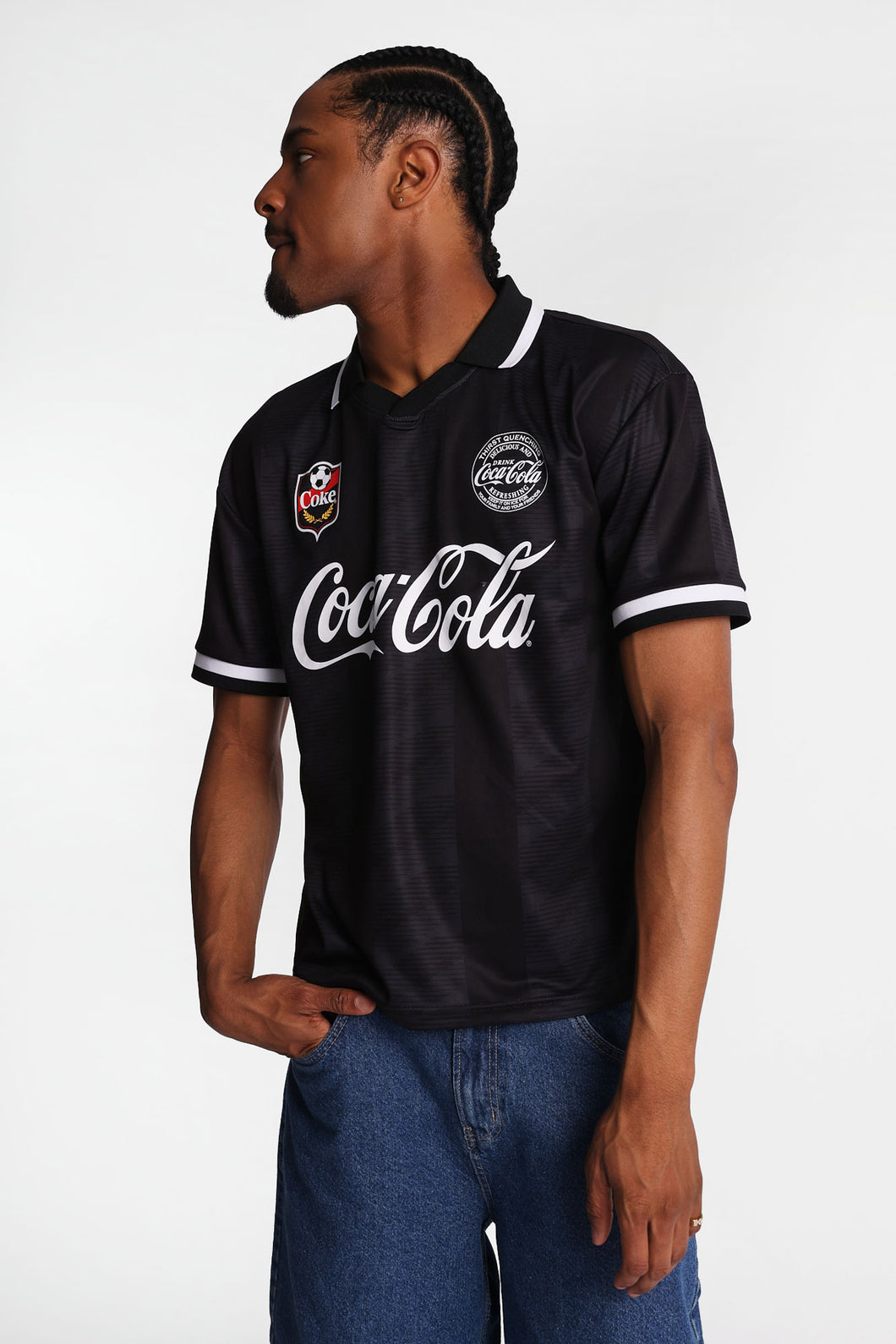 Coca-Cola Graphic Oversized Soccer Jersey – Bluenotes