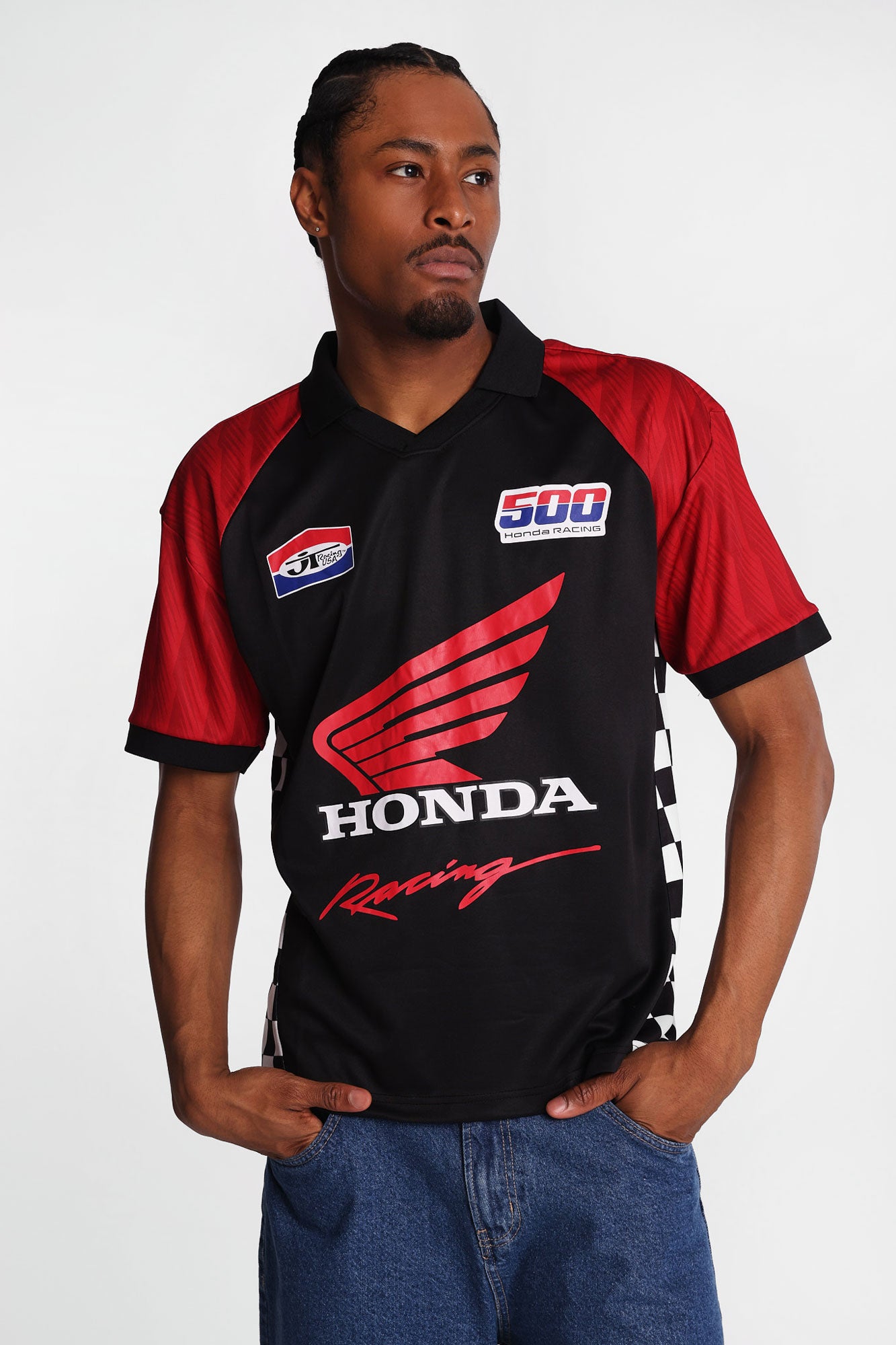 Chandail d'équipe Soccer en maille imprimé Honda Racing 500