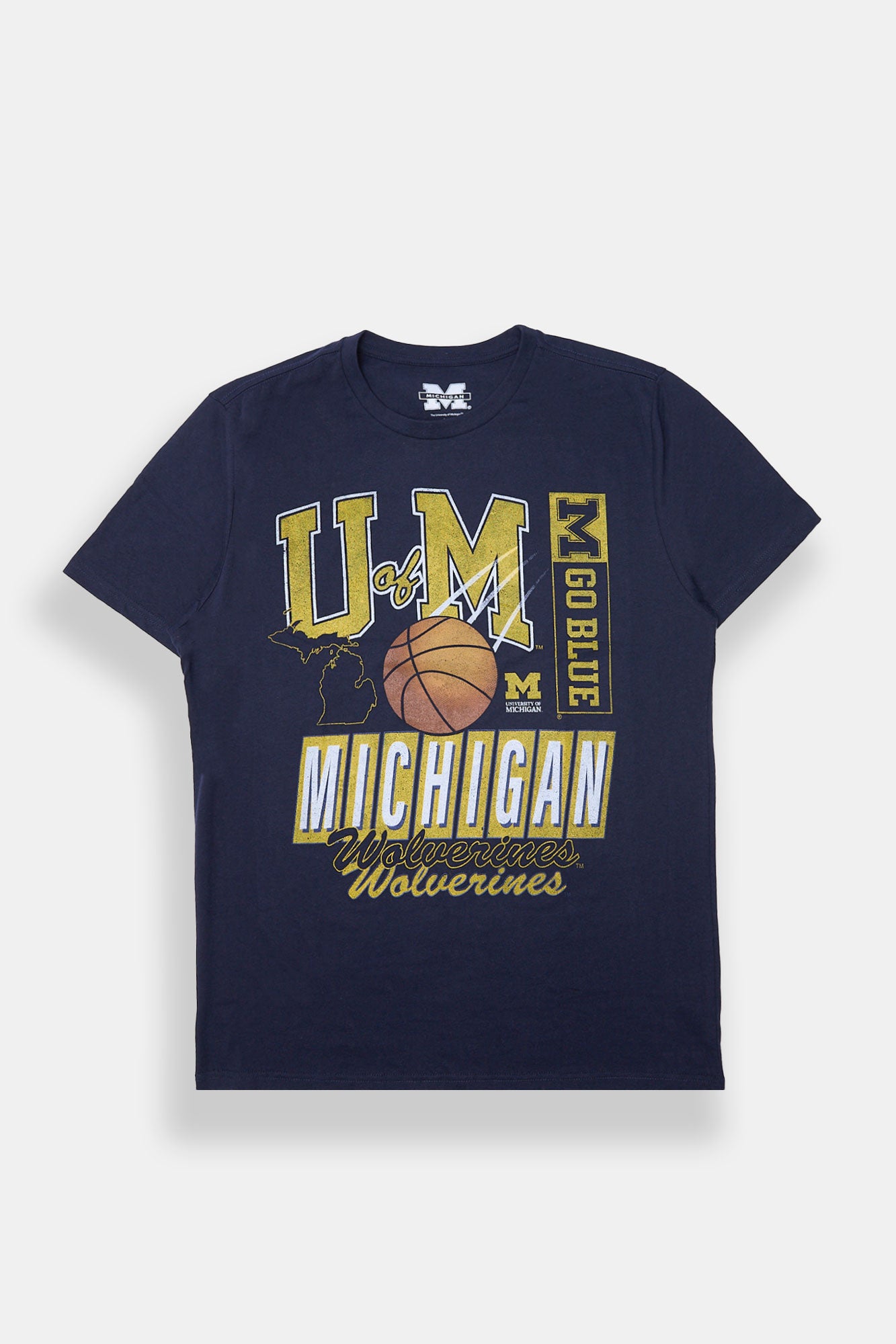 Michigan Wolverines Basketball Graphic Tee