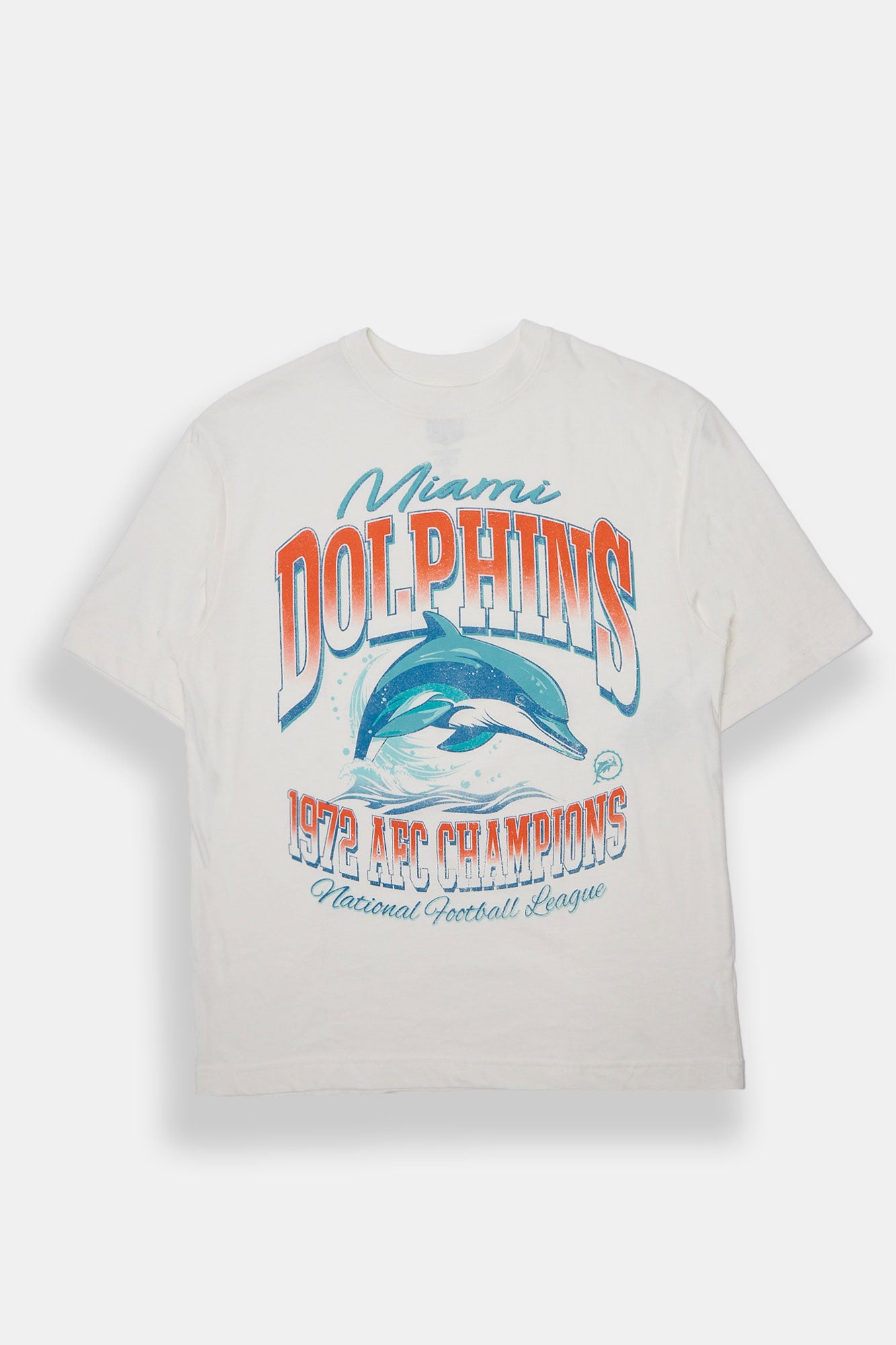 T-shirt graphique surdimensionné Miami Dolphins 1973 Champions