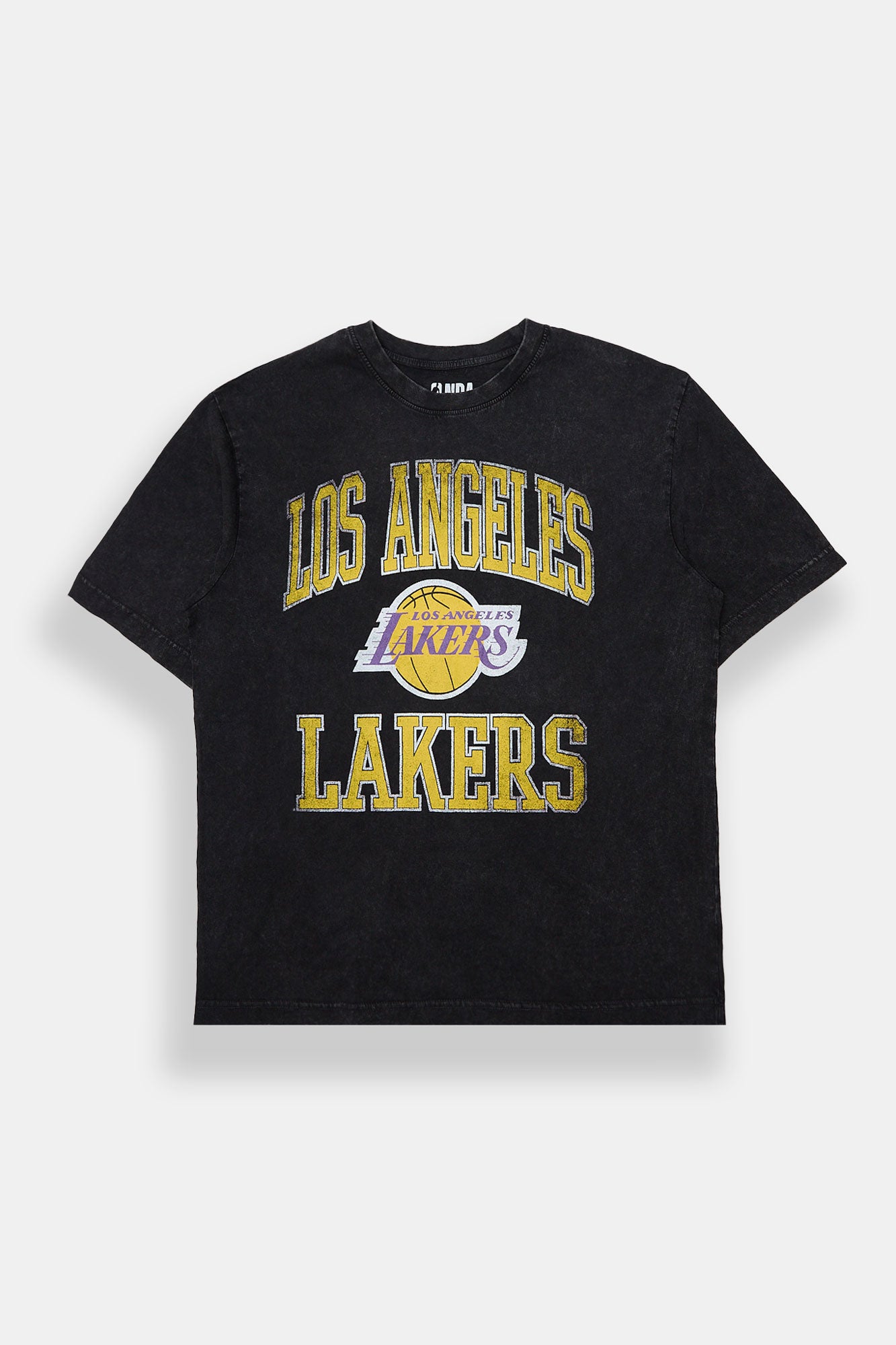 T-shirt graphique surdimensionné délavé Los Angeles Lakers