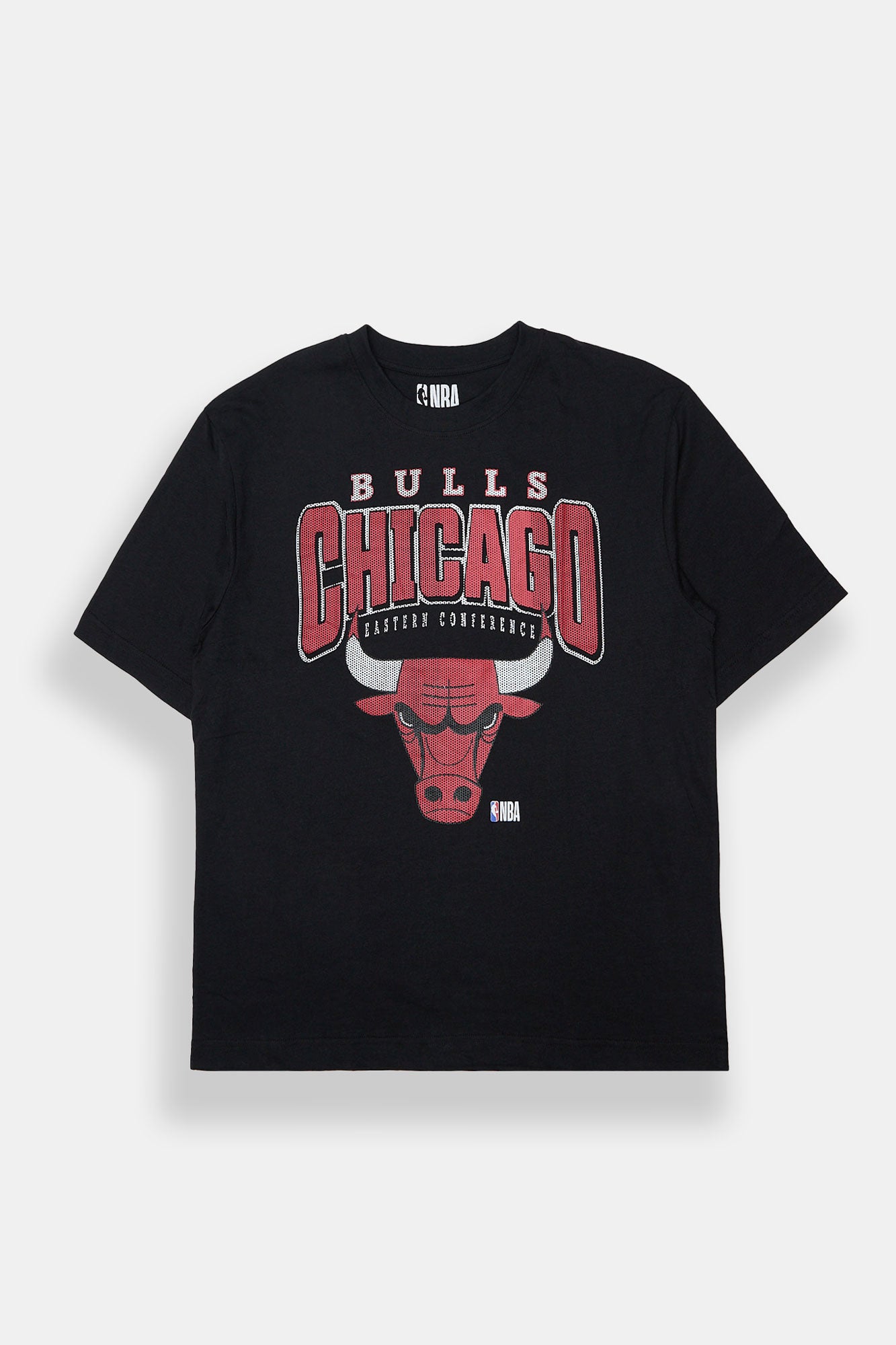 T-shirt graphique surdimensionné en maille Chicago Bulls