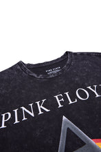 Pink Floyd The Dark Side Of The Moon Graphic Acid Wash Tee thumbnail 2