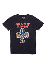 T-shirt délavé acide imprimé graphique Guns N' Roses Skulls thumbnail 1