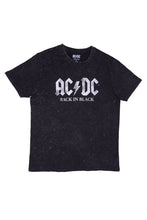 AC/DC Back In Black Graphic Acid Wash Tee thumbnail 1