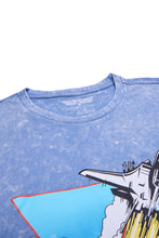 T-shirt délavé acide imprimé graphique Top Gun thumbnail 2