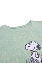 T-shirt délavé acide imprimé graphique Peanuts Snoopy thumbnail 2