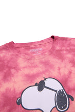 T-shirt teint noué imprimé graphique Peanuts Snoopy Et Woodstock thumbnail 2