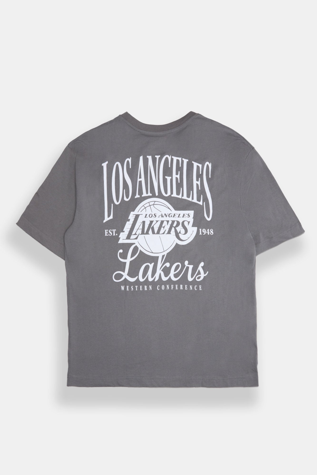 Los Angeles Lakers Embroidered Graphic Oversized Tee