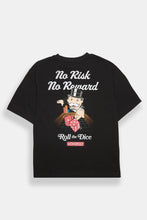 Monopoly No Risk No Reward Graphic Oversized Tee thumbnail 1