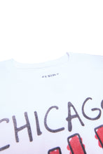 T-shirt graphique imprimé dessiné à la main Chicago Bulls thumbnail 2