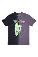 Rick And Morty Portal Graphic Split Tie Dye Tee thumbnail 1